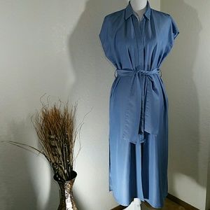 Zara Tunic Chambray  Belted Dress